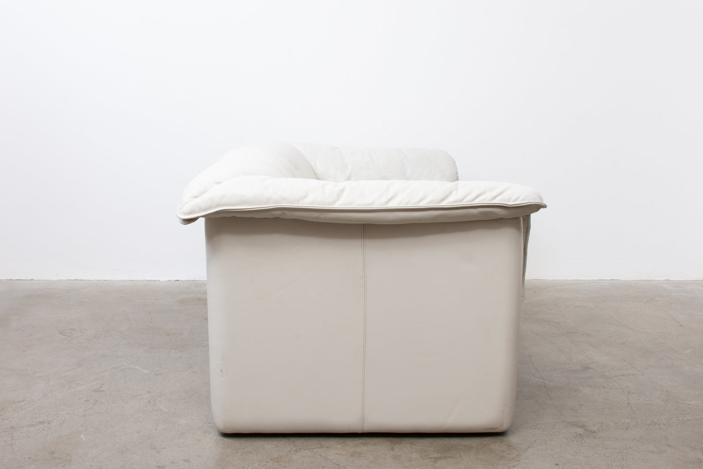 1980s leather sofa by WK Möbel