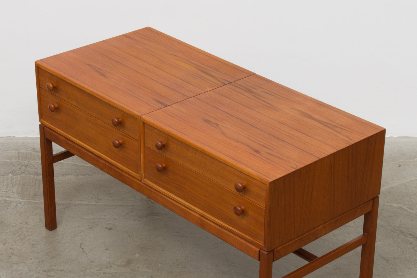 Low teak chest by Tingströms