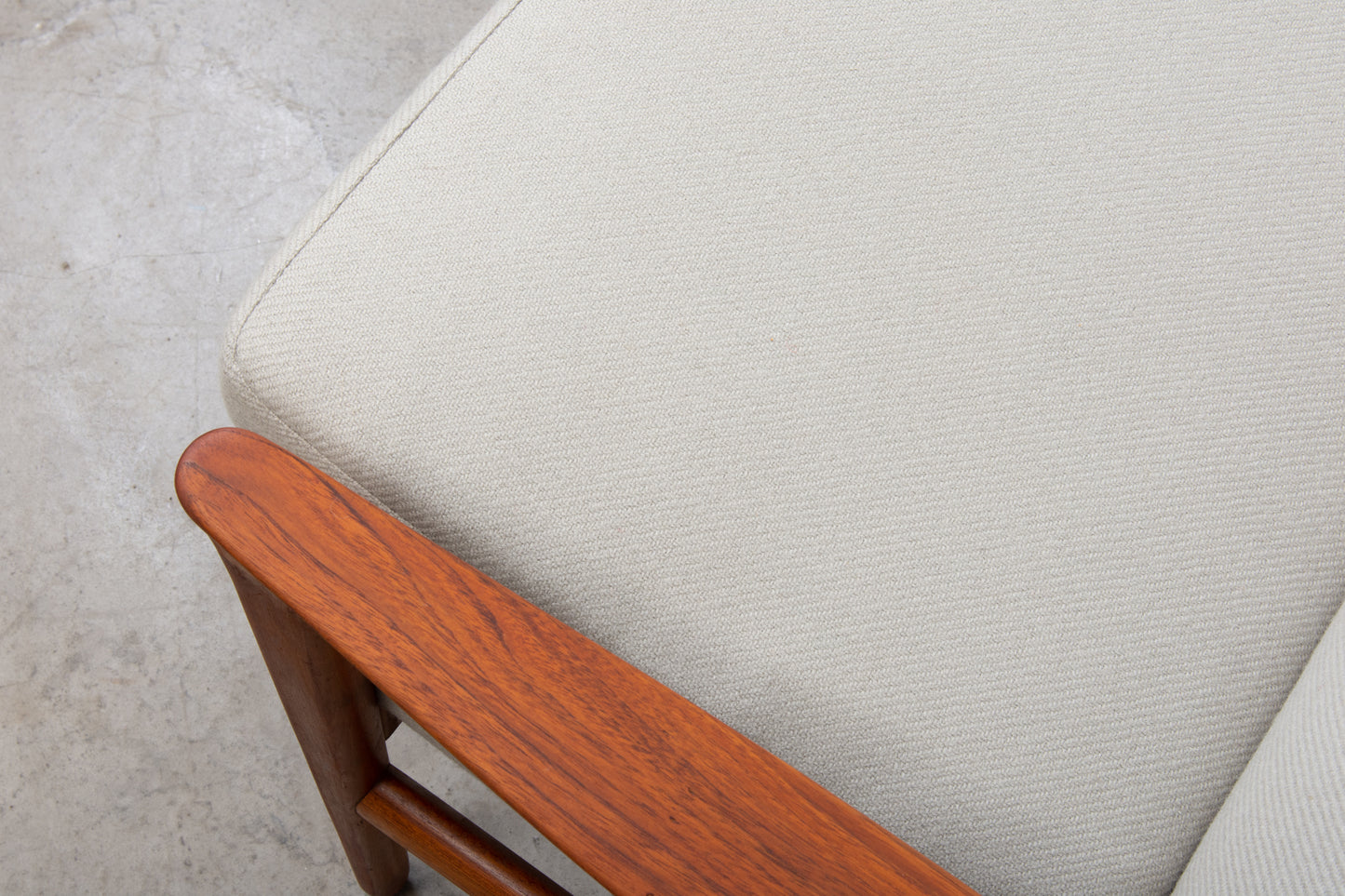 Newly reupholstered: 1960s 'Oslo' sofa by Inge Andersson