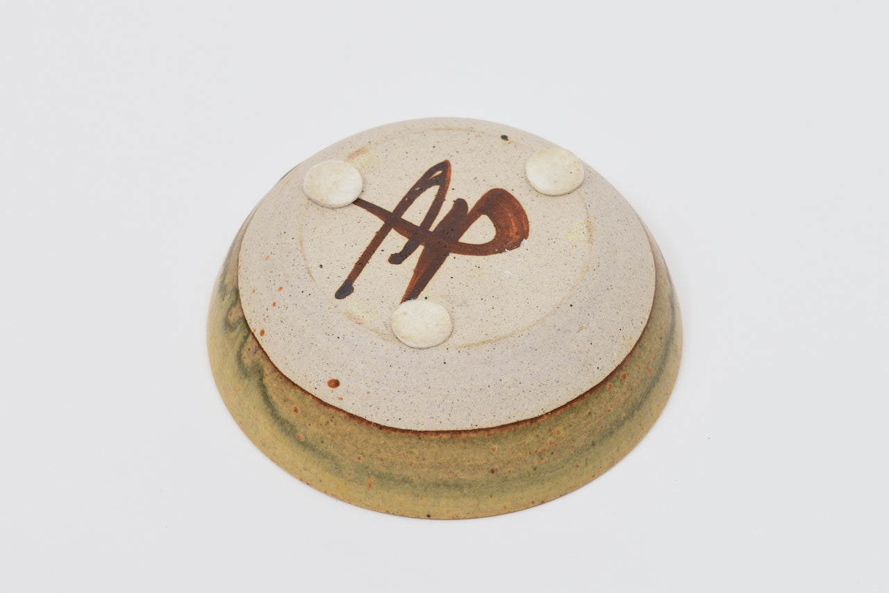 Stoneware ceramic candle holder