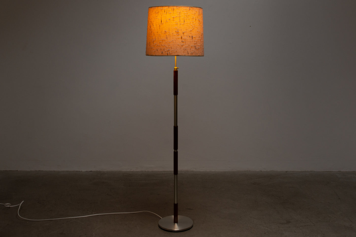 1960s rosewood floor lamp