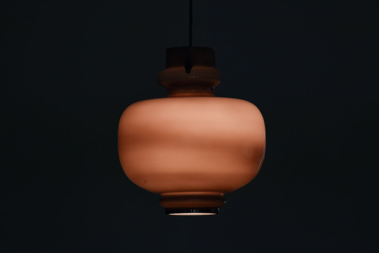 1960s glass ceiling light by Hans-Agne Jakobsson