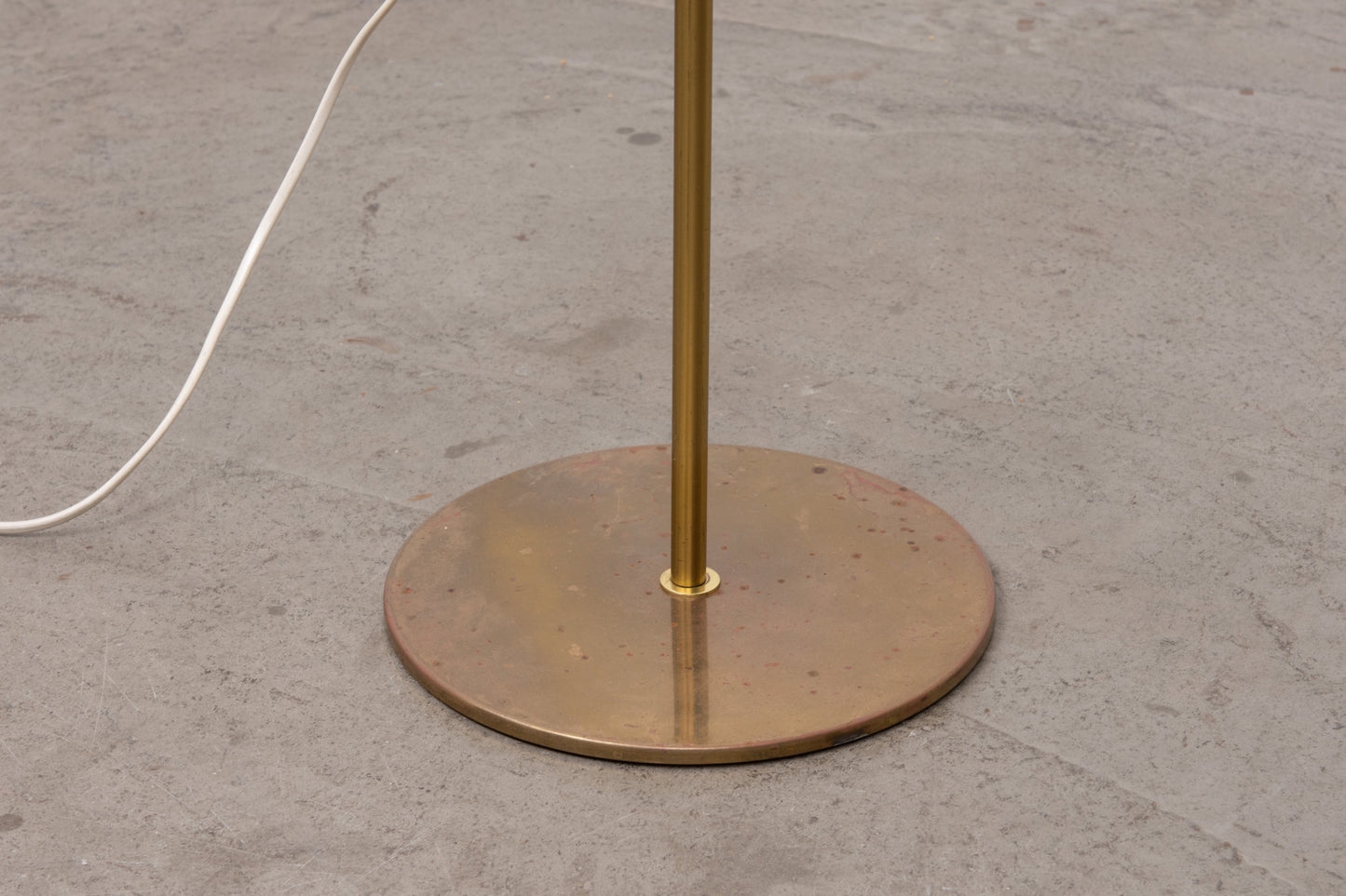 1960s Swedish brass floor lamp
