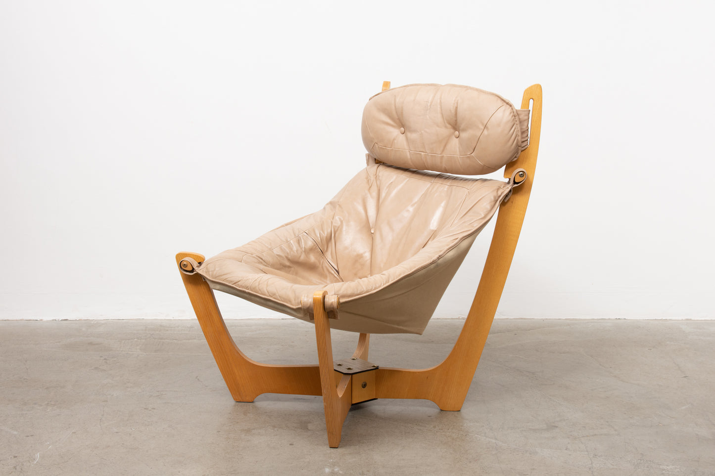 'Luna' lounger + ottoman by Odd Knutsen
