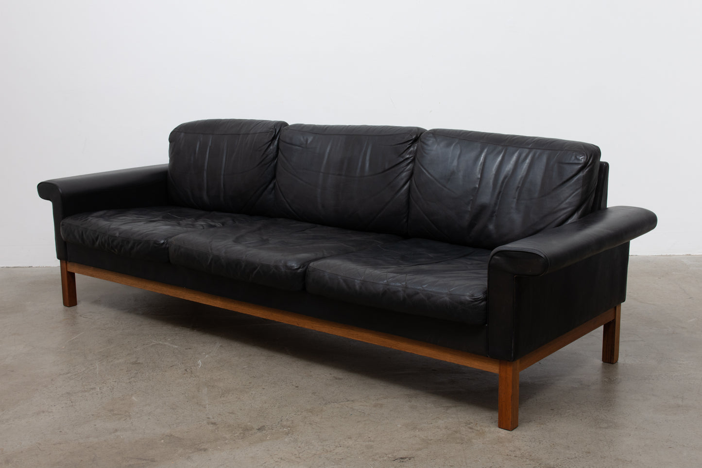 1960s leather sofa by Asko