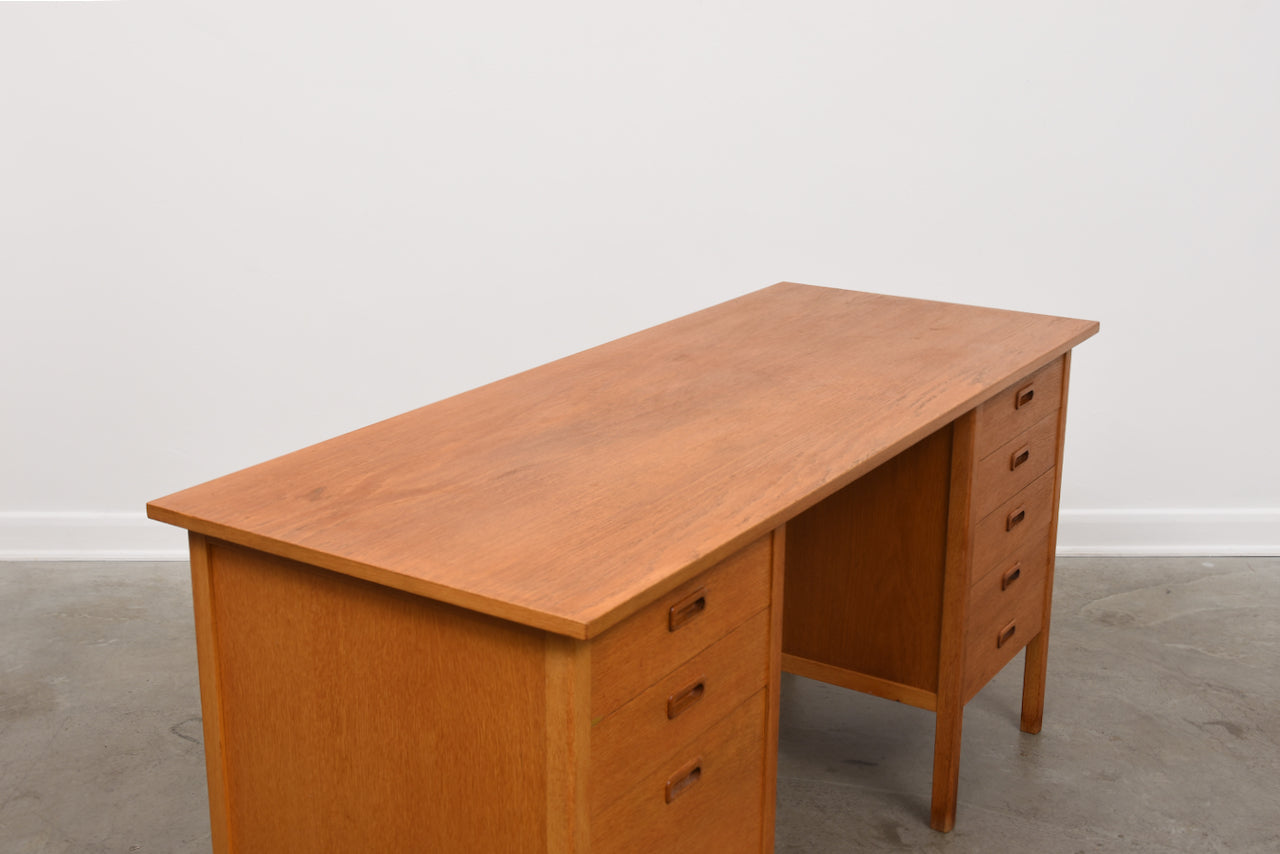 1960s Swedish twin-pedestal desk