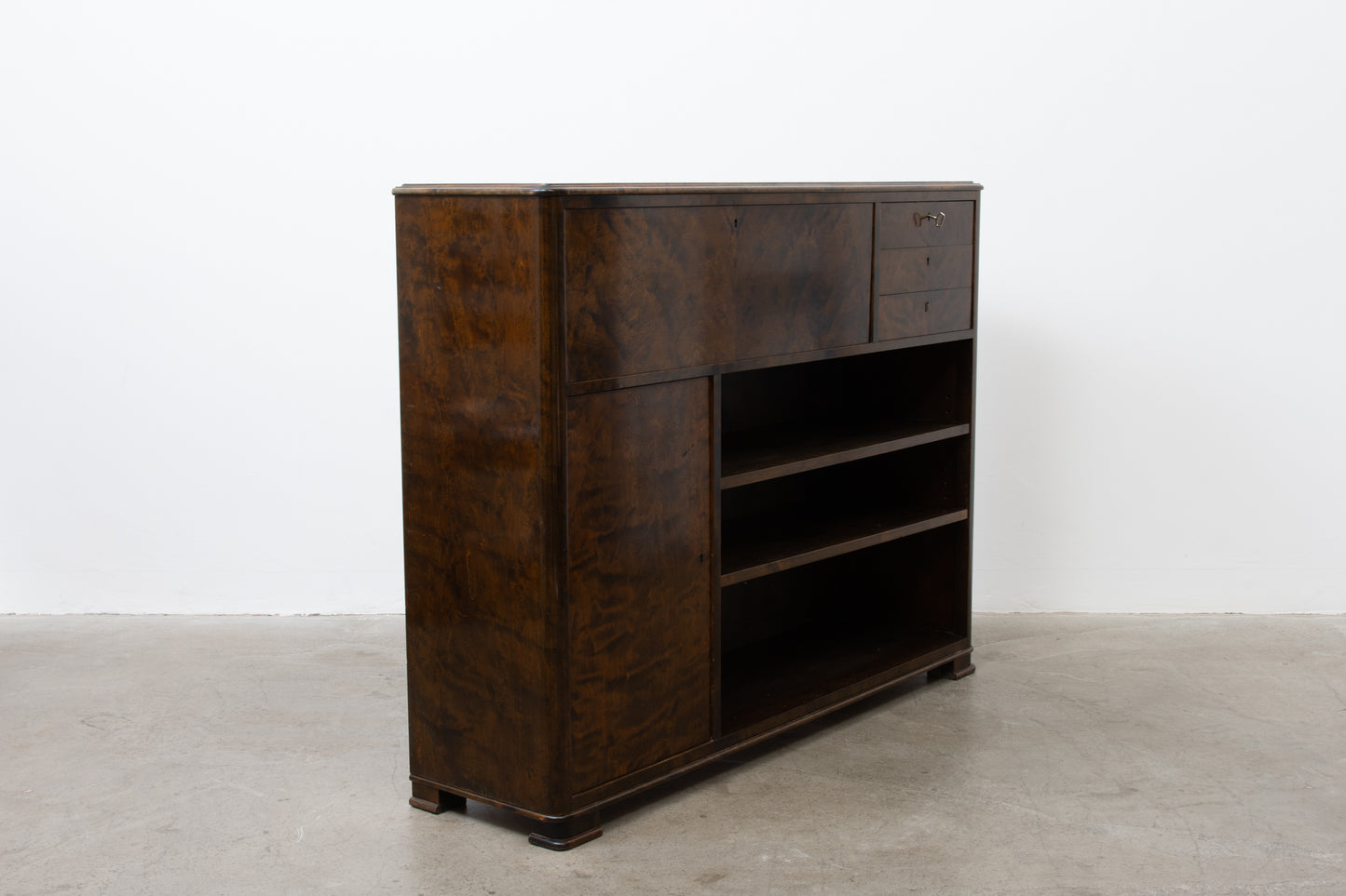 1930s Swedish birch secretary
