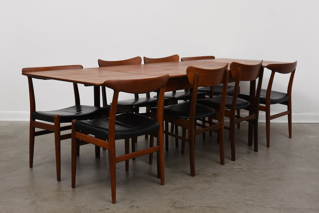 1960s extending dining table in teak