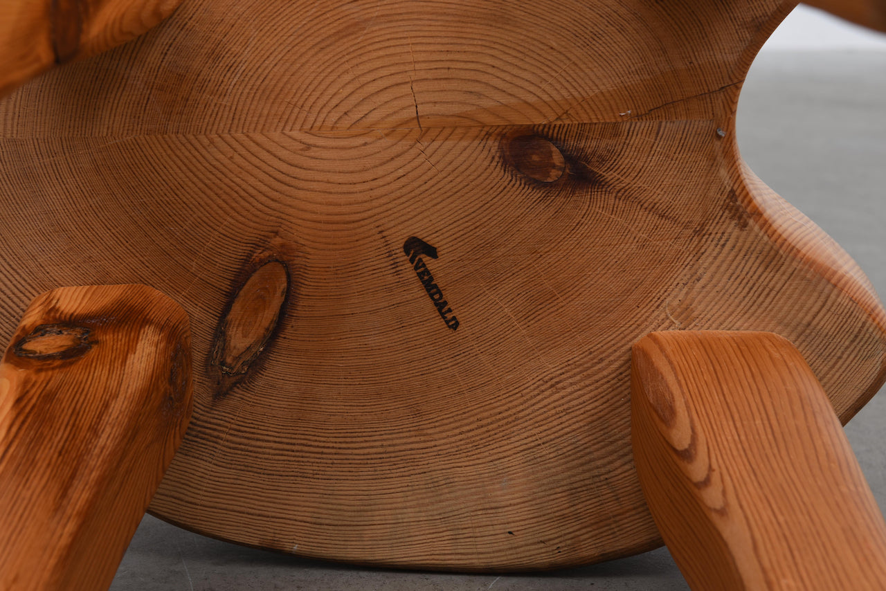 1970s Swedish pine stool