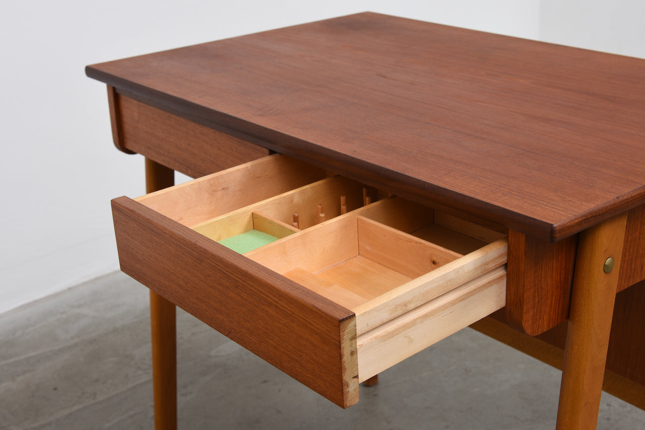 1960s Norwegian desk with hidden storage