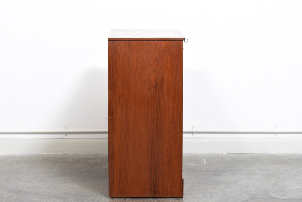 1950s filing unit with tambour door