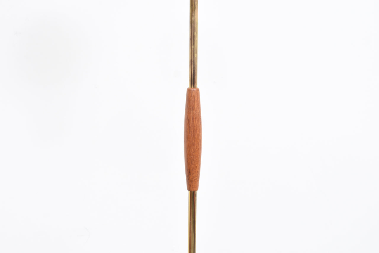 Swedish floor lamp on teak tripod base
