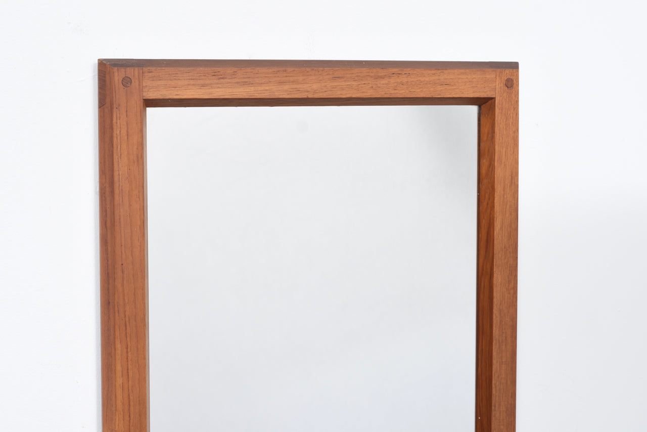 Vintage mirror with teak frame