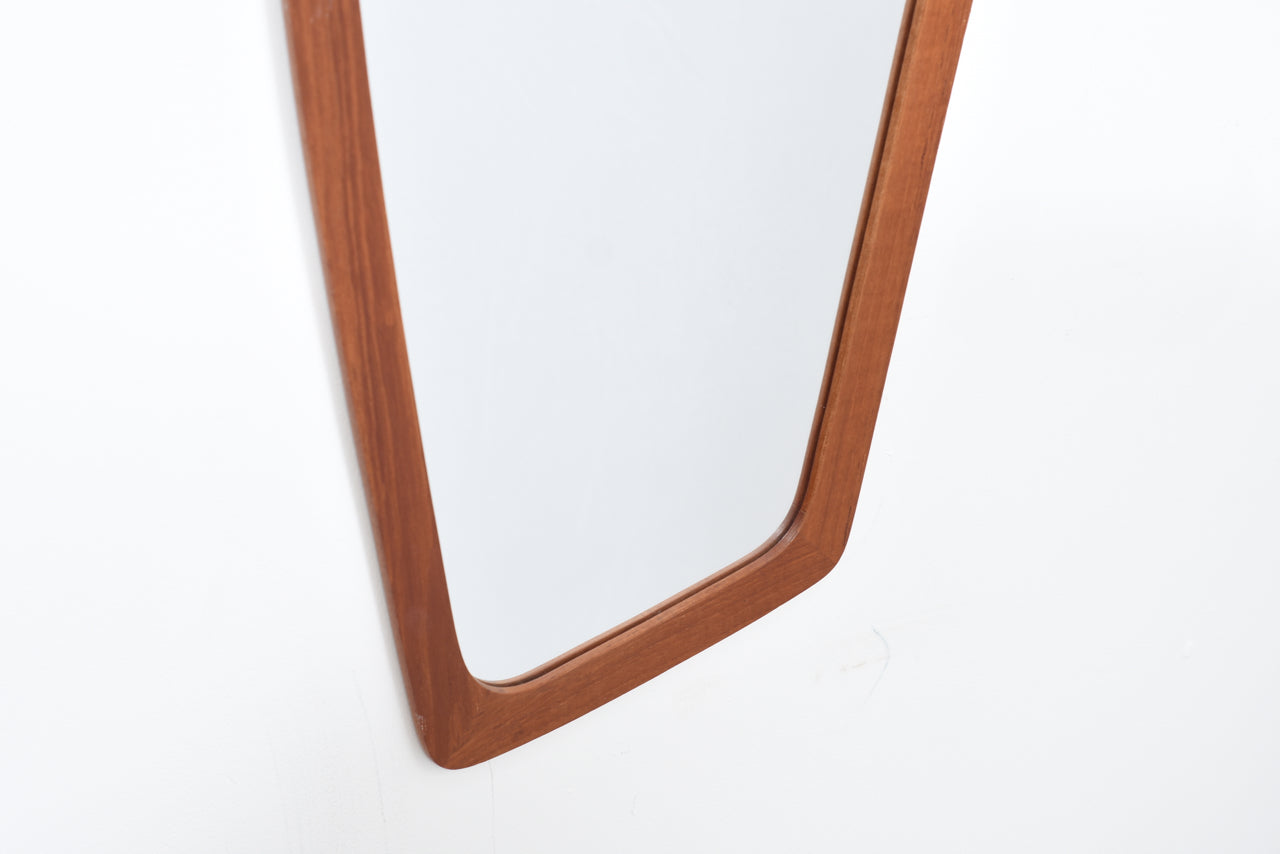 Teak mirror with organic shape