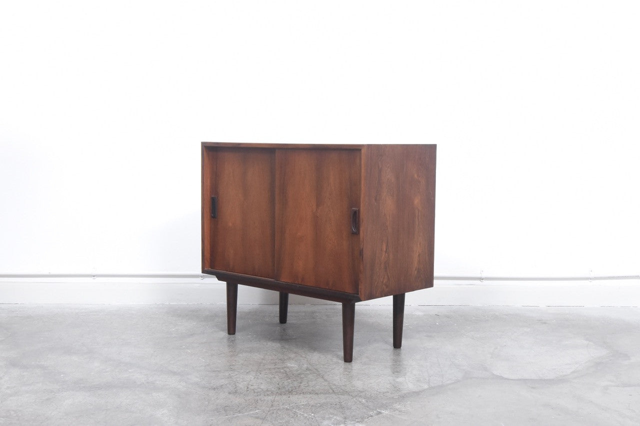 Short rosewood storage cabinet