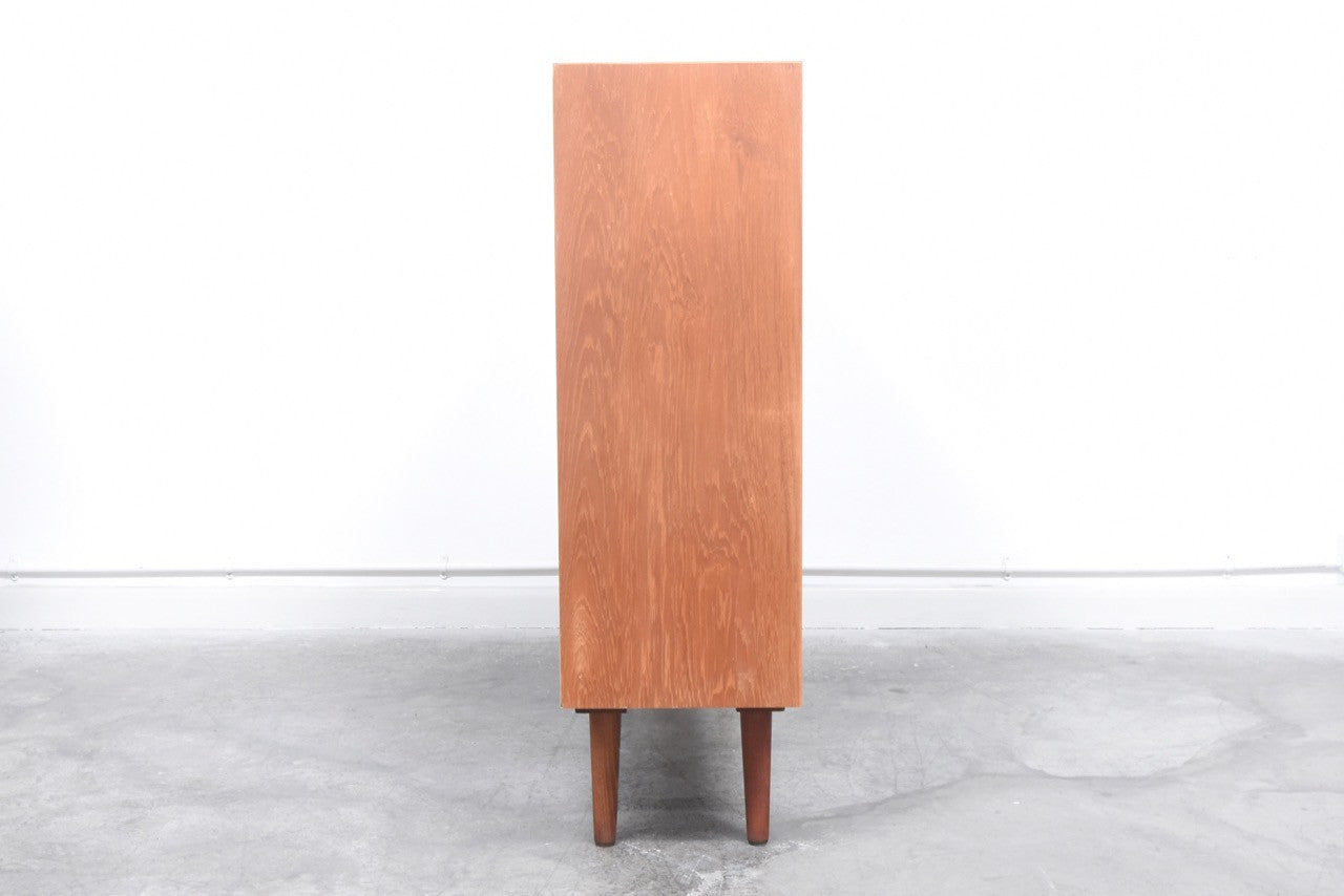 Freestanding teak bookcase