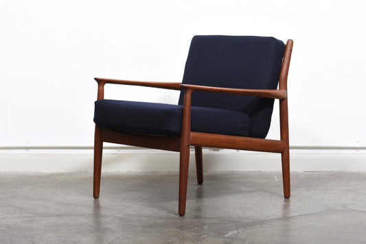 Two available: Teak lounger by Grete Jalk for Glostrup
