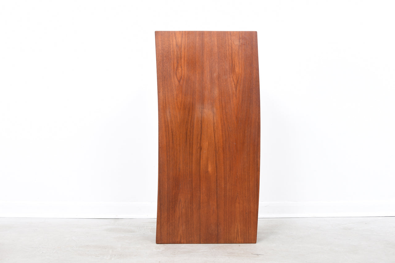 Twin pedestal desk in teak