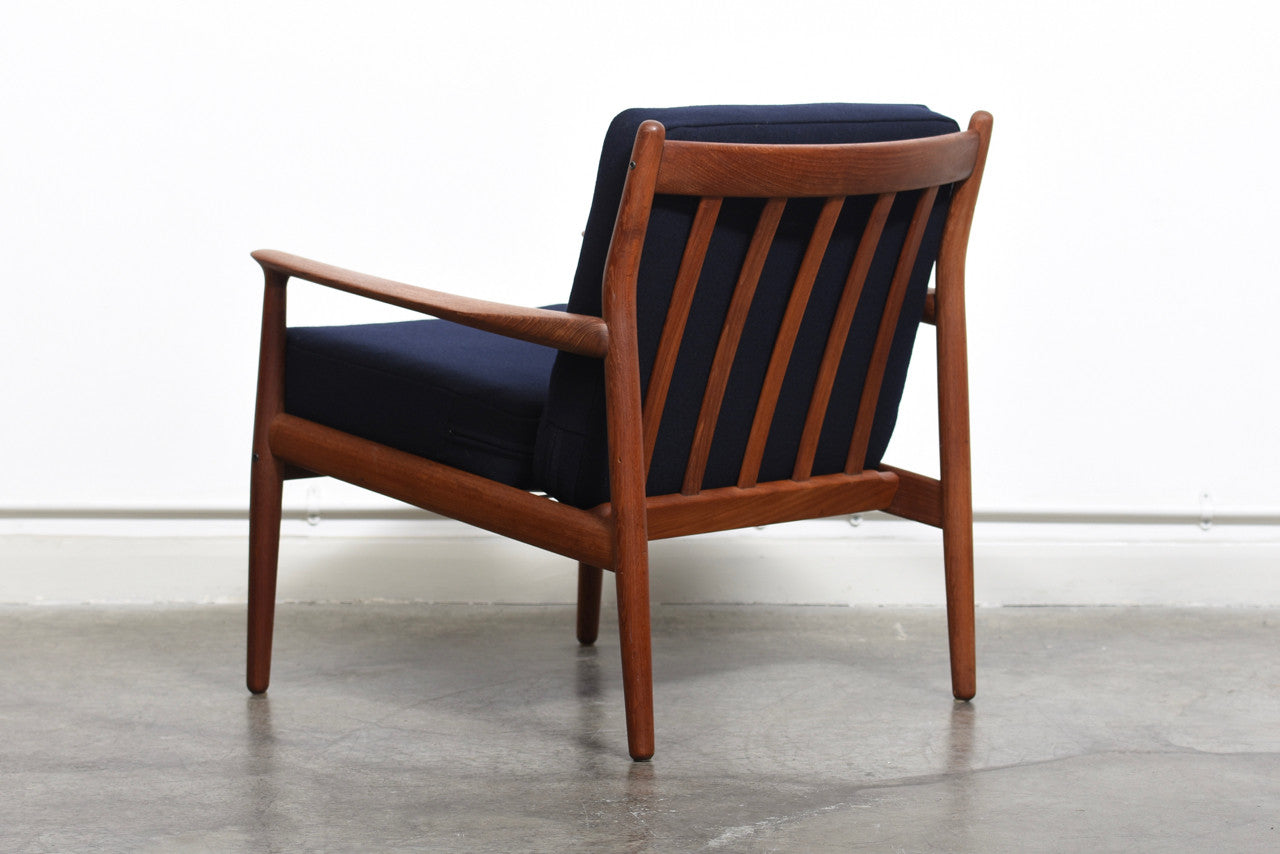 Two available: Teak lounger by Grete Jalk for Glostrup
