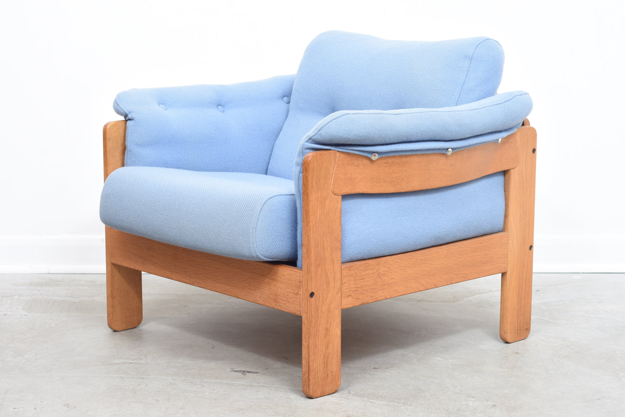 1970s oak lounge chair by N. Eilersen