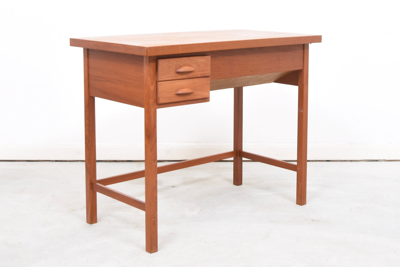 Teak desk with two drawers