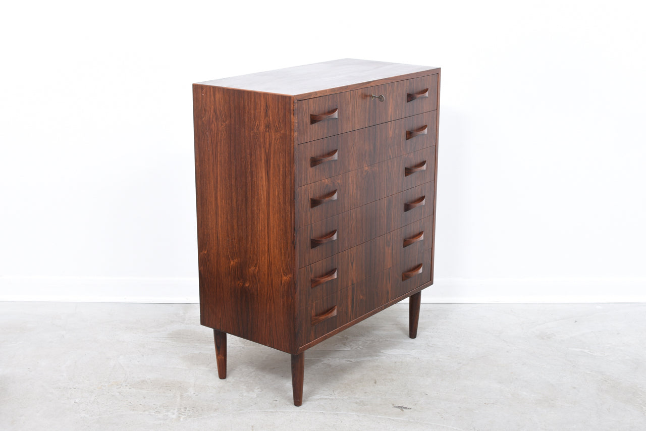 Rosewood chest of drawers