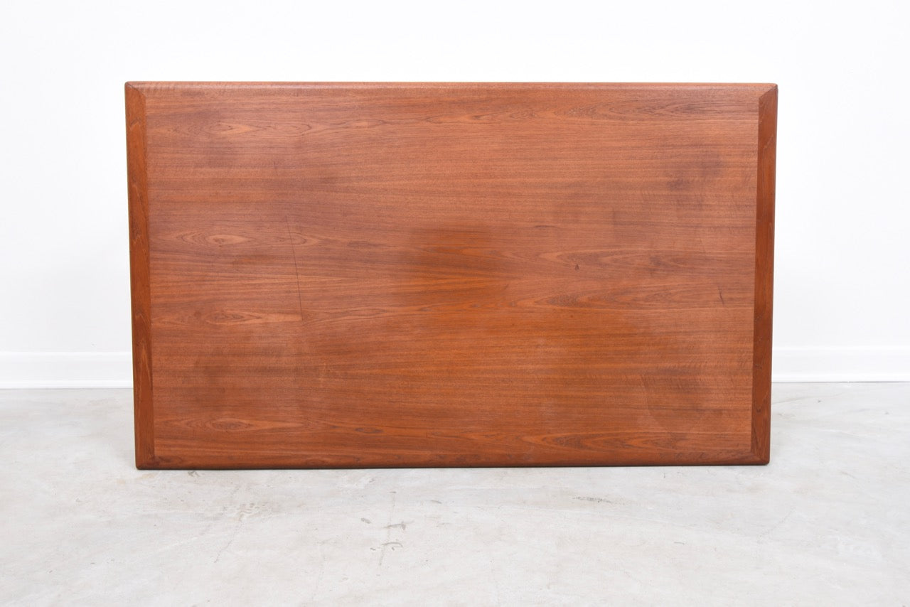 1960s extending Danish dining table in teak