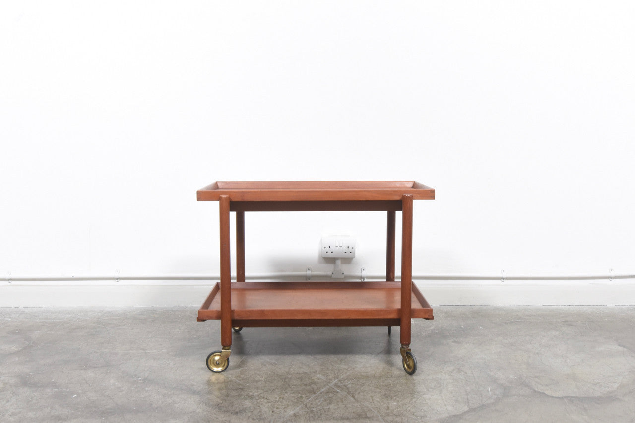 Extending teak trolley by Poul Hundevad