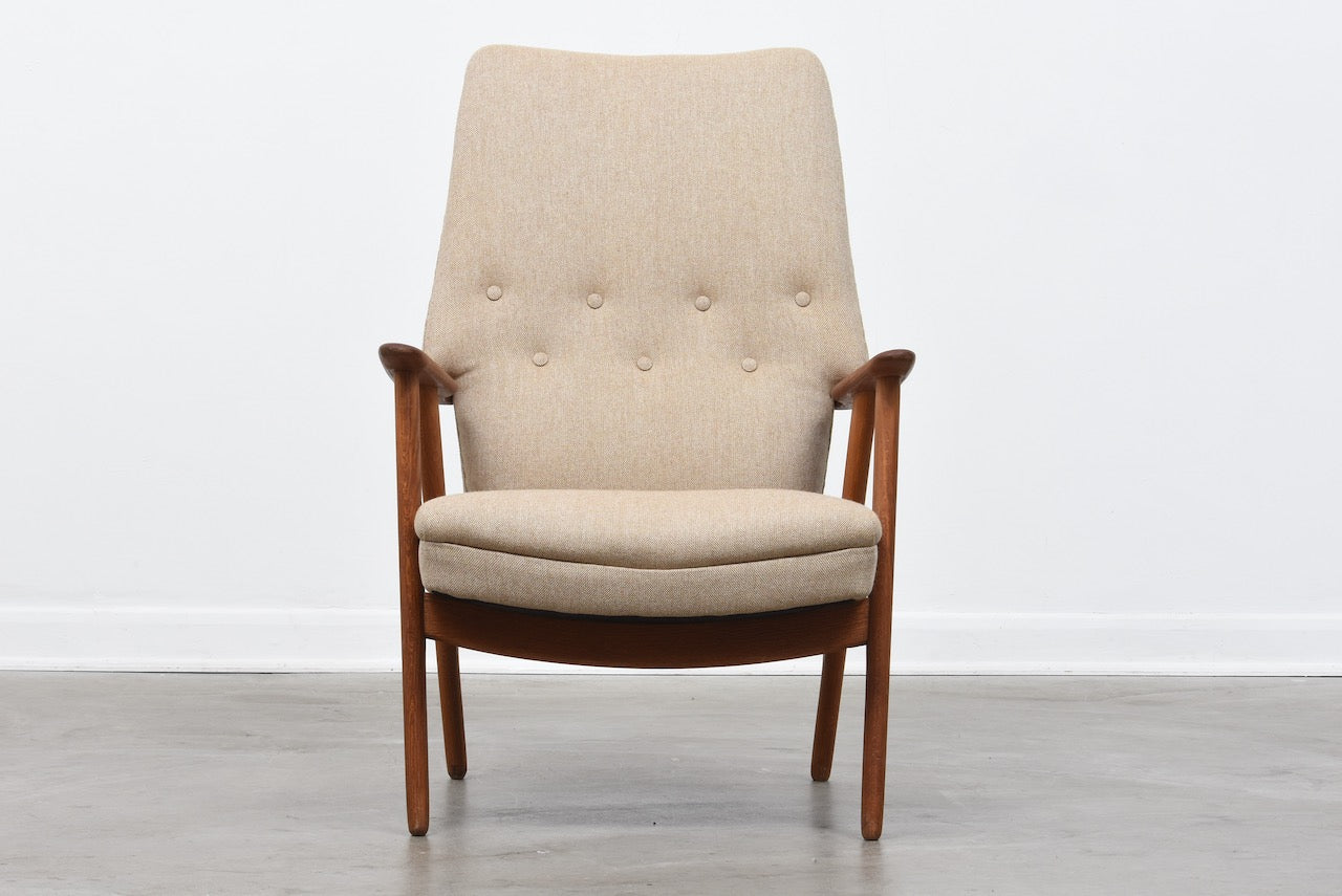 High back lounge chair by Kurt Olsen