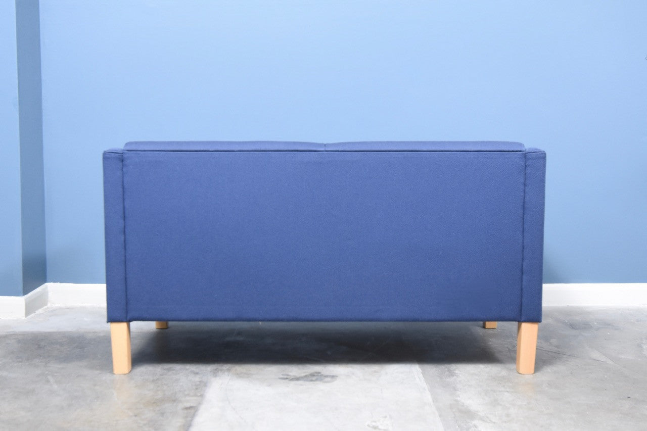 Blue wool two seater