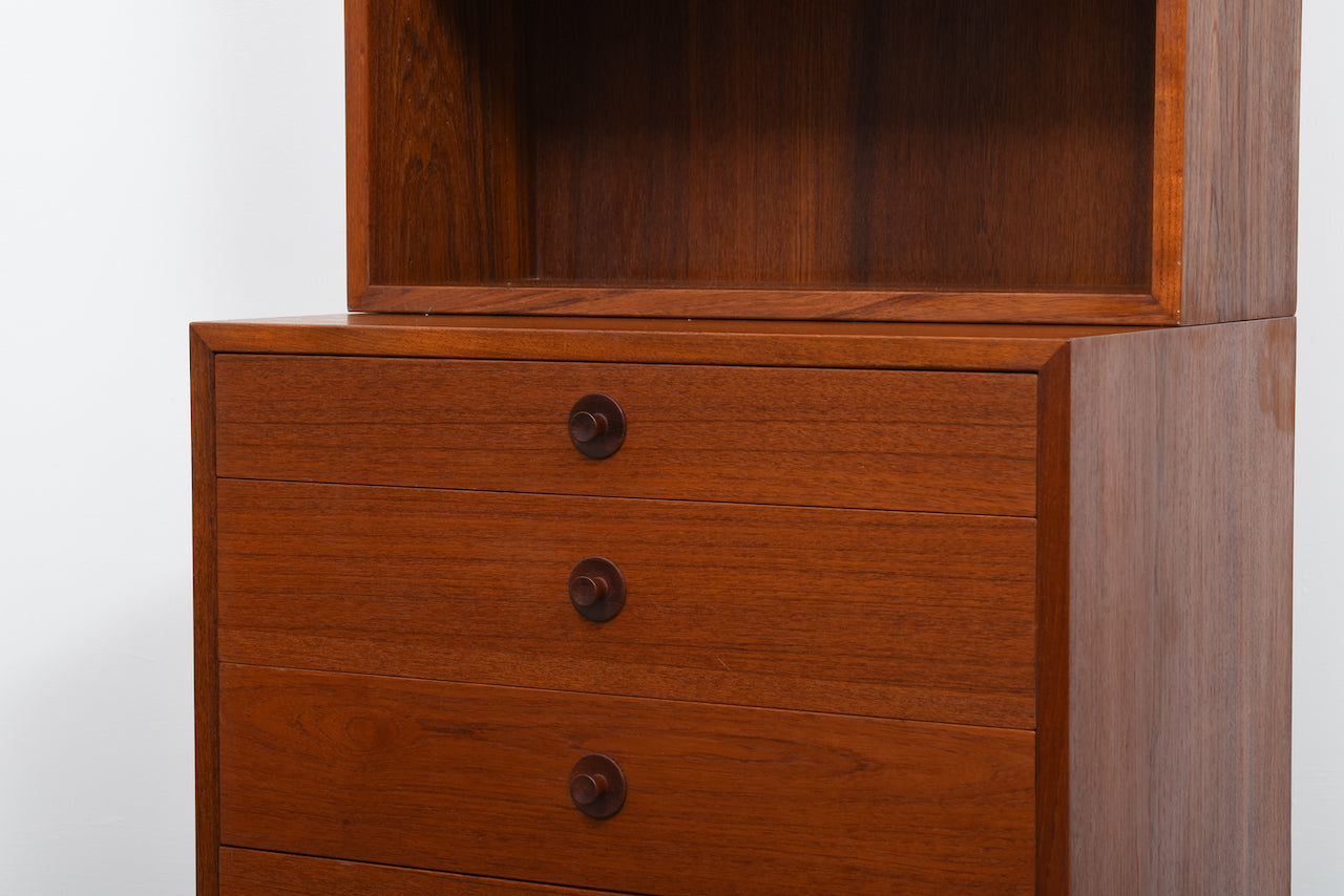 Tall bookshelf + drawers by Børge Mogensen