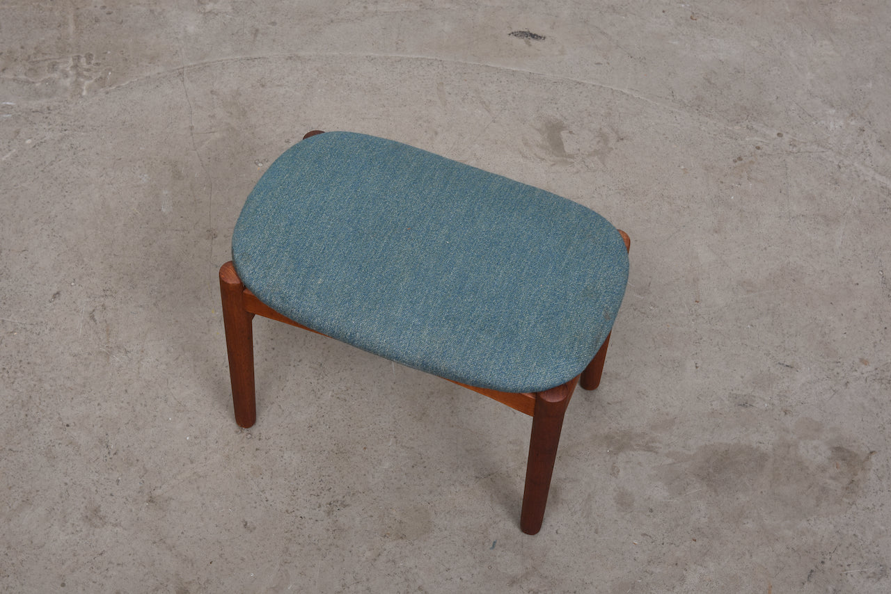 1960s teak foot stool