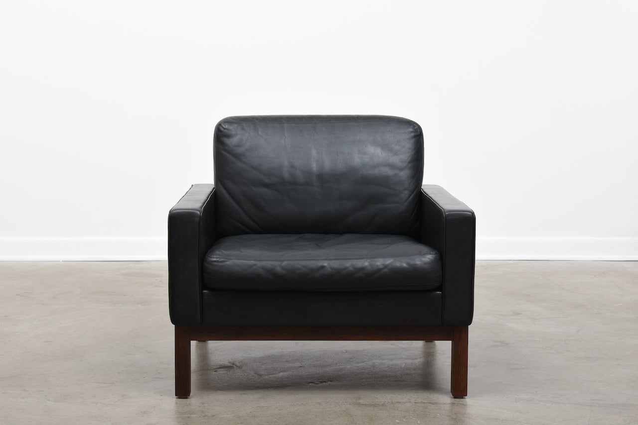 Two available: 1960s leather loungers by ASKO