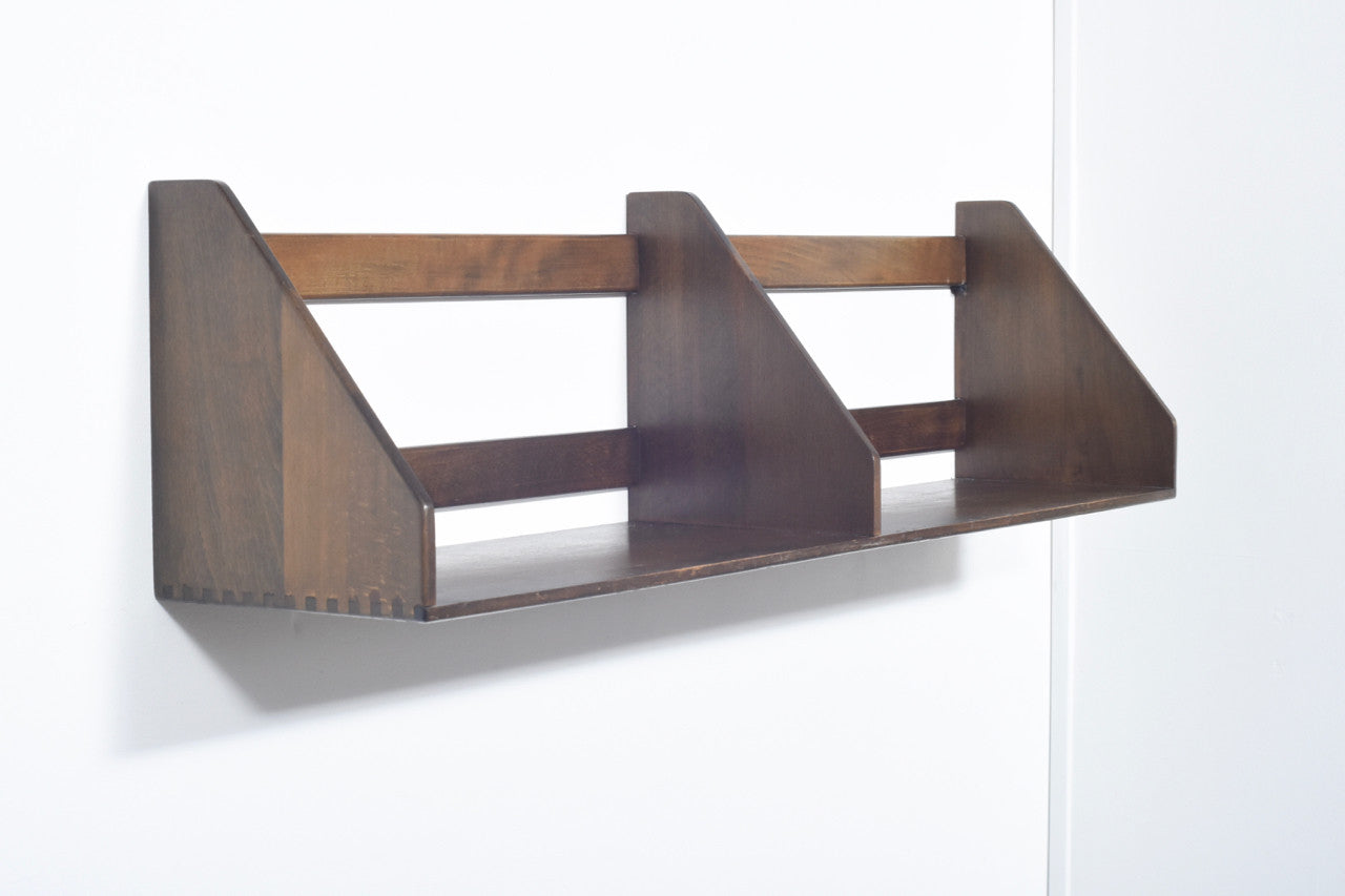 Stained beech shelf by Hans J. Wegner