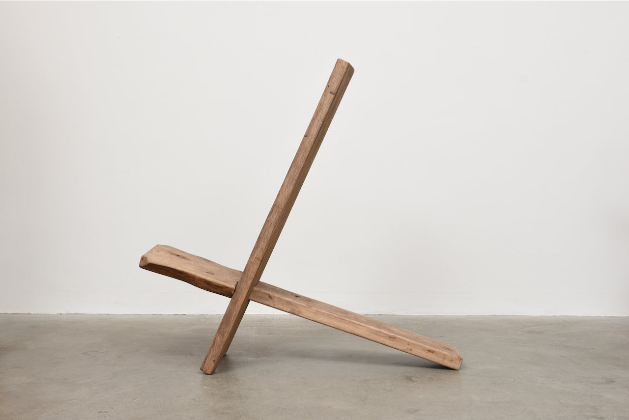 Primitive 'Viking' chair in oak