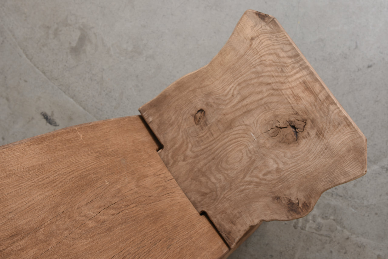 Primitive 'Viking' chair in oak