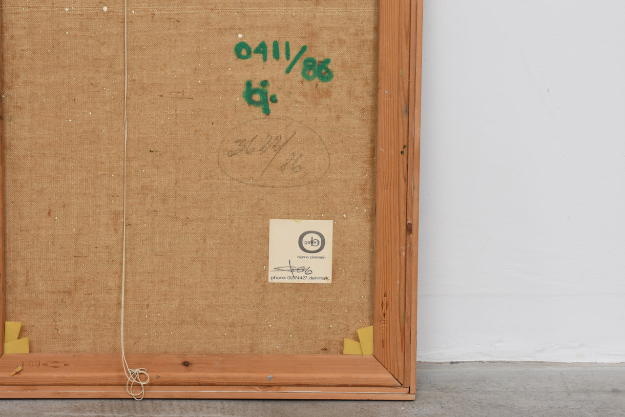 Vintage abstract oil painting