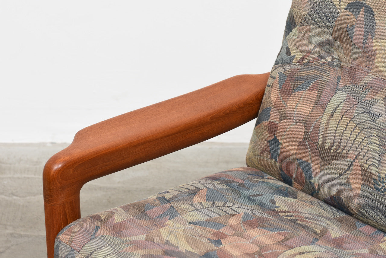 1970s Danish lounger in teak