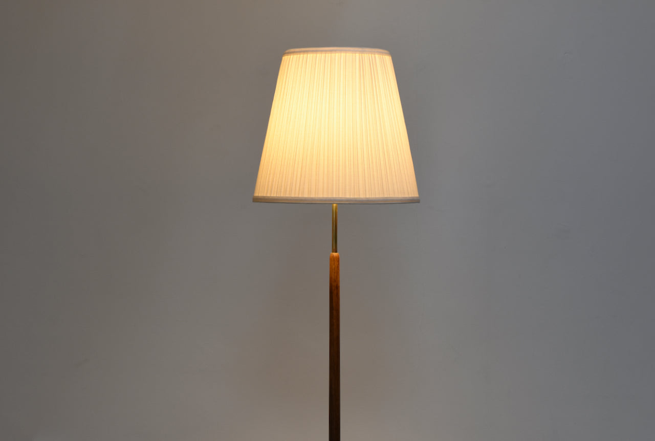 Two available: 1960s Swedish teak floor lamps