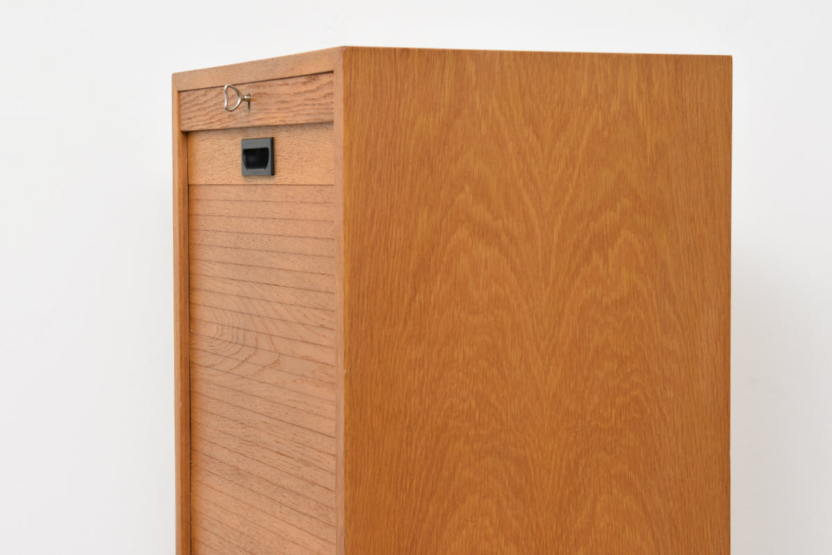 1950s oak archive cabinet