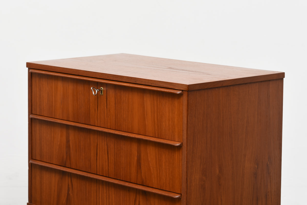 One available: 1960s teak chest of drawers