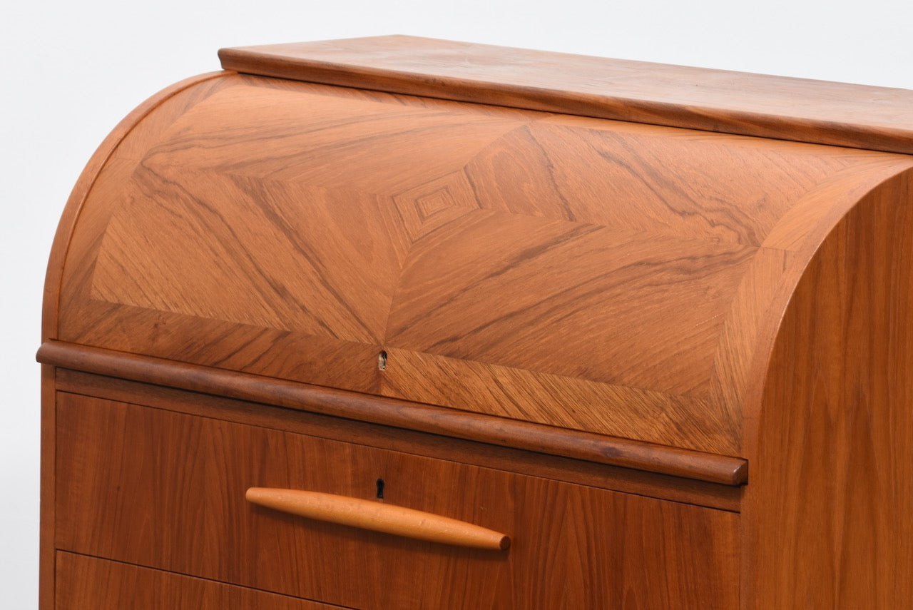 1960s teak secretary