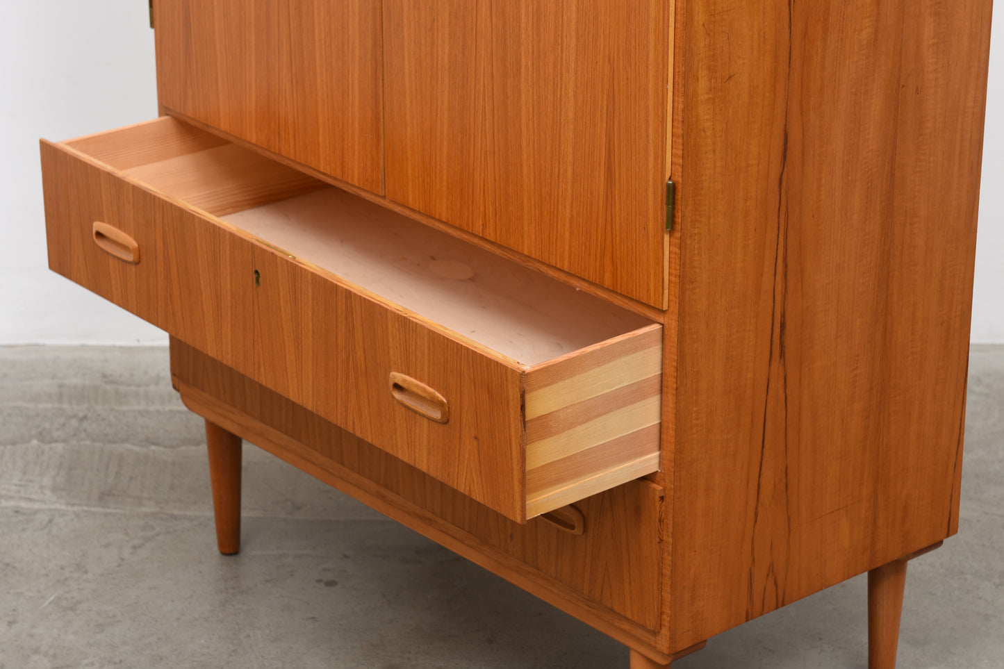 1950s teak storage cabinet