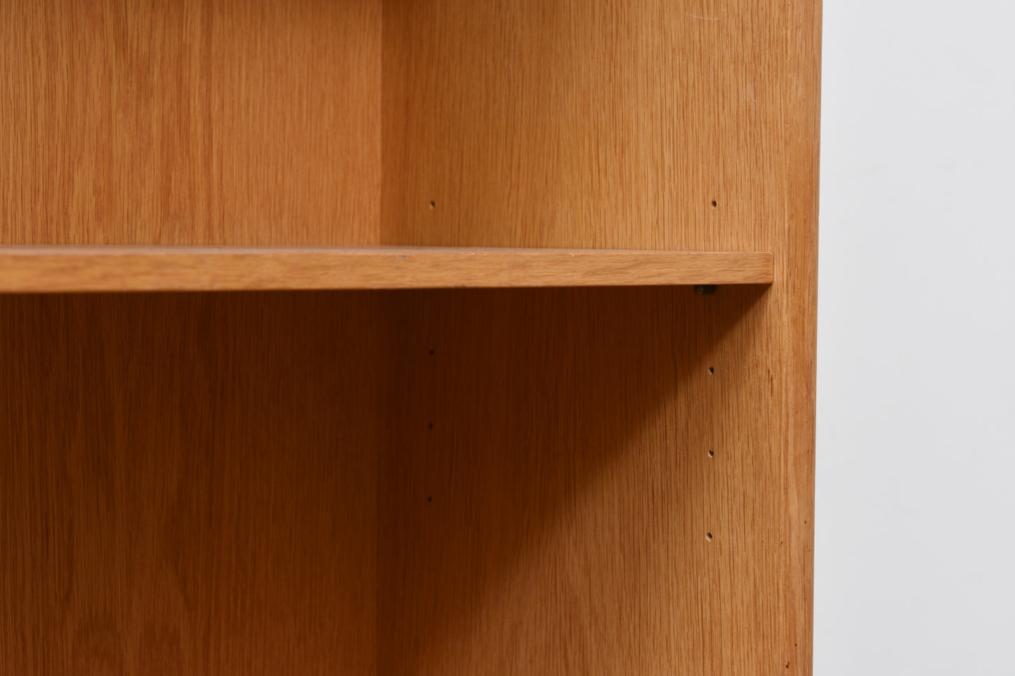 1960s oak bookcase with glass display