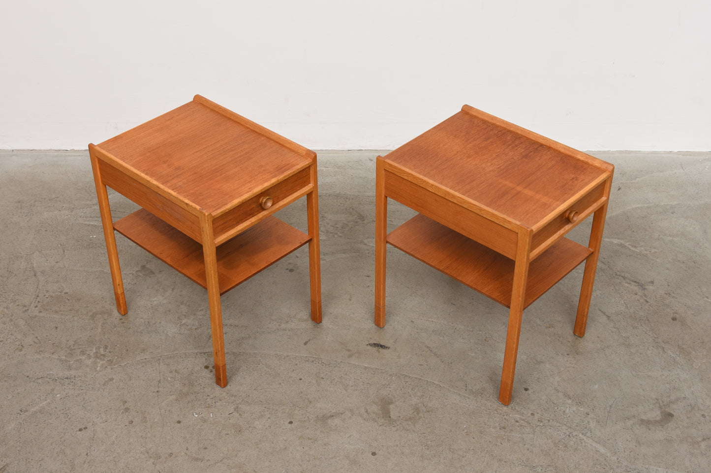 Pair of Swedish bedside tables