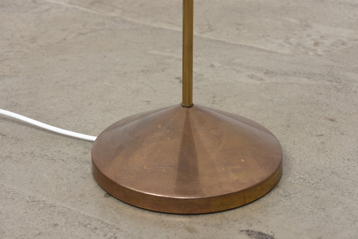 1960s Swedish brass floor lamp