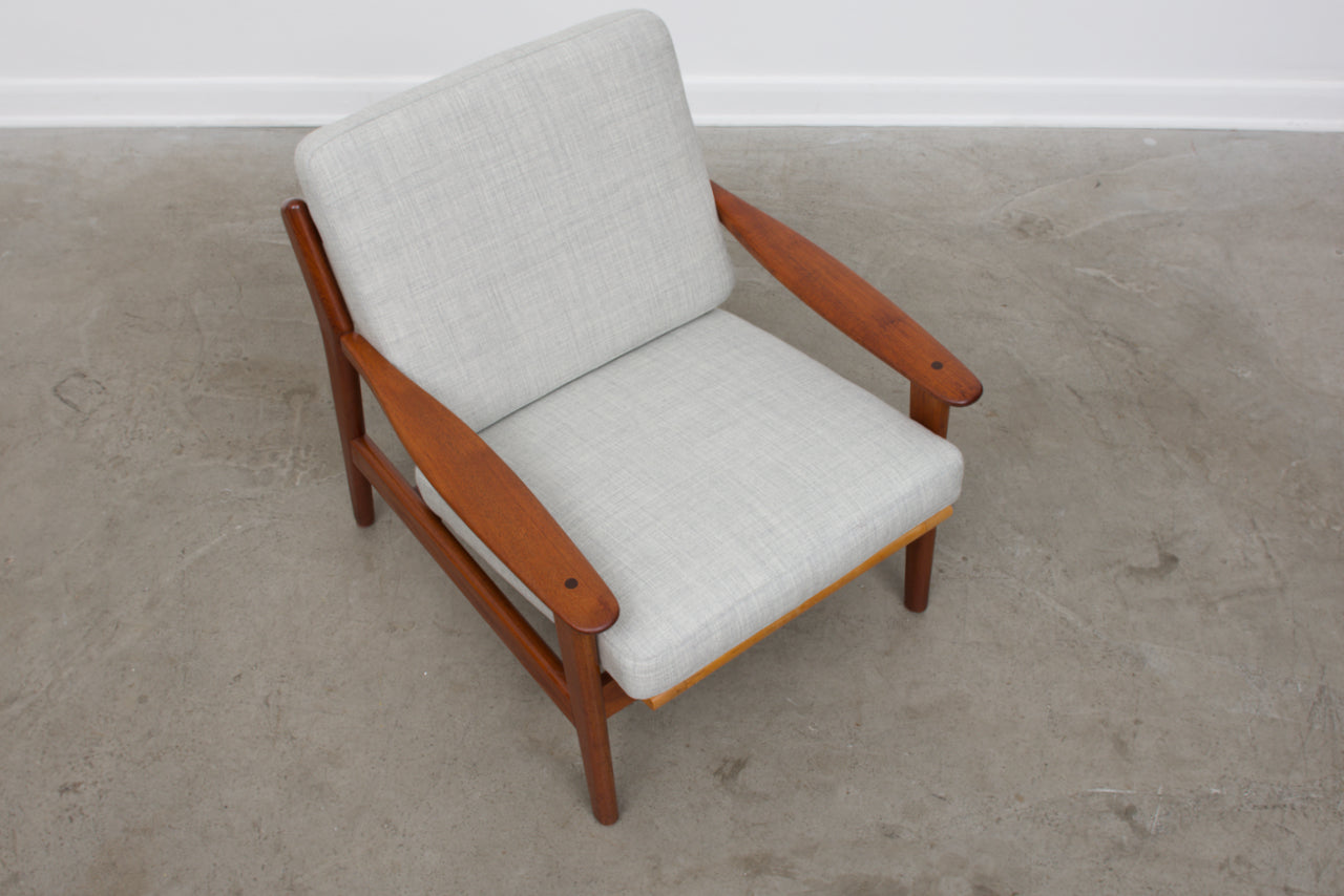 1960s teak lounger by Poul Volther