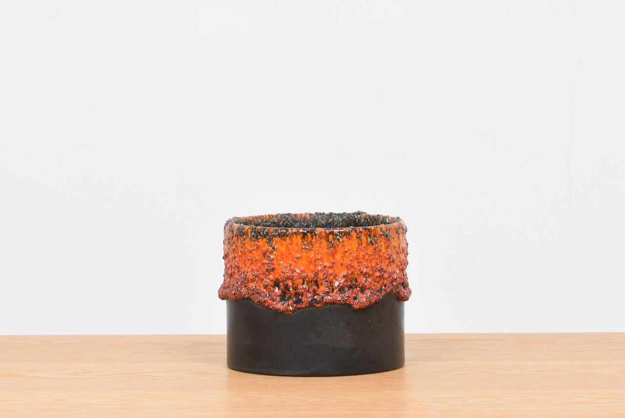 West German ceramic plant pot