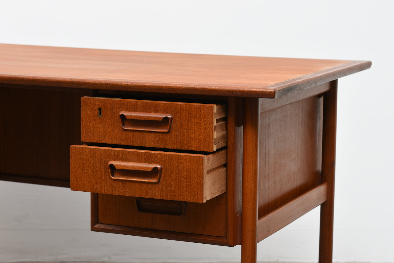 1960s teak desk by Gunnar Nielsen Tibergaard