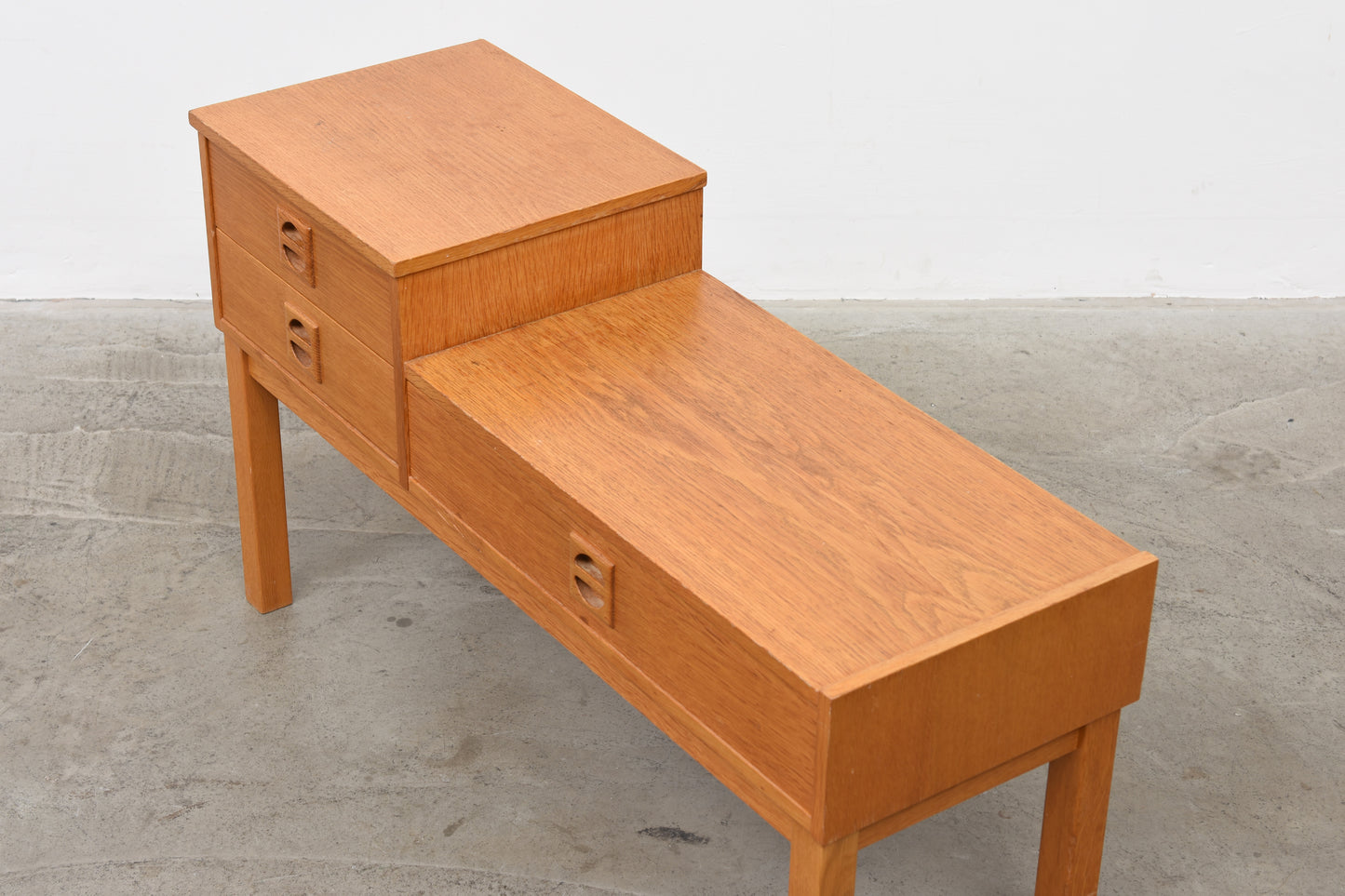 Danish oak telephone table